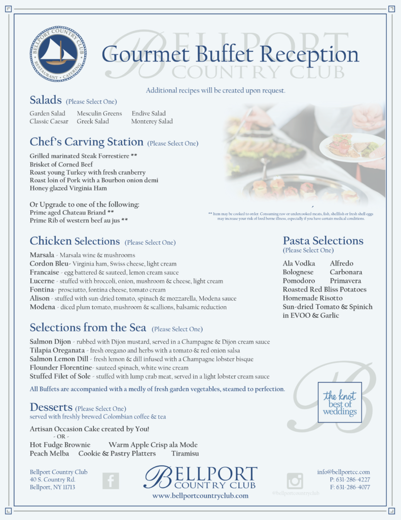 Gourmet Buffet – Bellport Country Club