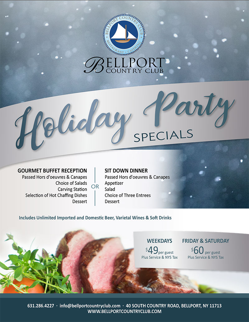 2019 Holiday Party Specials